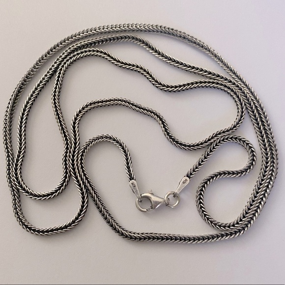 Unisex 925 silver 2mm 26” necklace thick chain